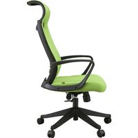 【軒先渡し】関家具 ハイバックチェア ニード ファブリック グリーン 205093 1脚（直送品）