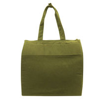 オカトー 保冷バッグ 大容量 ファスナー スクエアバッグ BIGBEE オリーブグリーン 351965 1個（直送品）