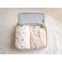 オカトー トラベルポーチ 収納 Lサイズ 幅40×奥行30×高さ12cm オーガナイザー NOOK ヌーク グレー 359092 1個（直送品）