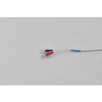 スリーハイ 温度センサー【熱電対K】デュープレックス(先端溶接)タイプ(クラス2 ガラス被覆) TH-8162-5 1本（直送品）