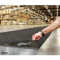 ニューピグコーポレーション ピグRグリッピーRフロアマット GRPFR010015010-GY 1袋 64-3679-25（直送品）