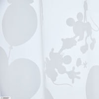 スミノエ DISNEY セミオーダー レースカーテン ミッキー バルーンボイル 2200×1390mm ホワイト １セット(2枚入)（直送品）