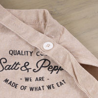 不二貿易 お手伝いエプロン Salt&Pepper ビスケット 71954 1セット(1個×6)