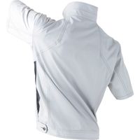 中国産業 2907C's CLUBドビーストレッチT/C メッシュ半袖ブルゾンアッシュ・グレーLL 2907-818-LL 1枚（直送品）