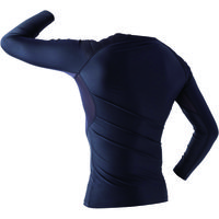 中国産業 8690DOGMAN UR長袖コンプレッション（パッド付き）N・ブラックLL 8690-814-LL 1枚（直送品）