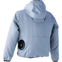 中国産業 9879HOP-SCOTWZ ドビーコーティングフードジャケットシルバー3L 9879-26-3L 1枚（直送品）