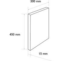 シーレックス・ジャパン 吸音壁パネル グレー(300×450mm) CN-03-3045-LG 1セット(2枚)（直送品）