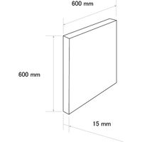 シーレックス・ジャパン 吸音壁パネル ベージュ(600×600mm) CN-03-6060-VY 1セット(2枚)（直送品）