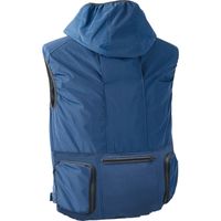 中国産業 9014HOP-SCOTWZ ハイクオリティ・ケーブルレスフードベストドット・ネイビーF 9014-827-F 1枚（直送品）