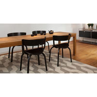 【組立設置込】プラスファニチャーカンパニー THONET チェア ブラック TN-404F-BK 1脚（直送品）