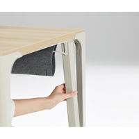 オカムラ パラベル デスク 無垢材天板 幅1000×奥行500×高さ720mm オークナチュラル×ネオホワイト 8TPD0A WF28 1台（直送品）