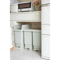 平和工業 バタフライペール ペダル式 幅228×奥行480×高さ485mm 32L ベージュ 1セット(3個入)（直送品）