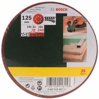 BOSCH １２５ｍｍペーパーセット　２５枚 PR-PEX125M25 1セット（直送品）