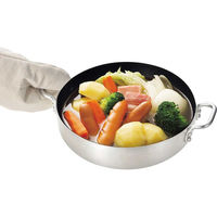 リバティーコーポレーション IH ガス火 オーブン 鍋 24cm LD-206 オーブンにも使える ブルーダイヤモンドコート（直送品）