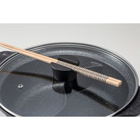 ベストコ IH 二食鍋 ガラス蓋付 28cm マーブルダイヤモンドコート ND-4592 ビストロ・ドゥエシェルタ（直送品）