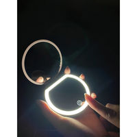 富士パックス販売 LEDライト付コンパクトミラー FP-385 1セット(2個入)（直送品）