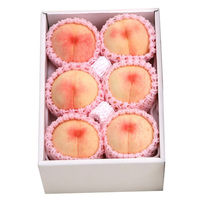 【お中元ギフト・のし付き】岡山の桃［6玉］　OKM50L　1個（直送品）