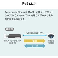 サンワサプライ PoEエクステンダー（マグネット付き） LAN-EXPOE2 1個（直送品）