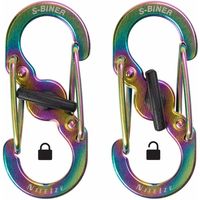 Nite Ize カラビナ 2個入 エスビナー マイクロロックスチール カラフル 386668 1個（直送品）