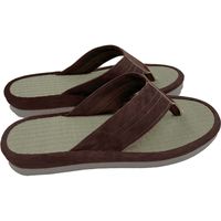 センコー S.D.S アミカル 立体鼻緒 スリッパ L 約26cm ブラウン SDS150399 1足（直送品）