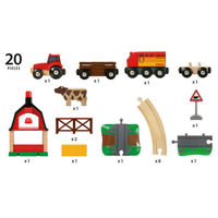 BRIO（ブリオ） ファームレールセット おもちゃ 33719 1セット
