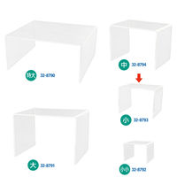 ササガワ アクリルディスプレイ コの字 小 32-8793 1個