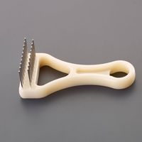 エスコ 毛カキブラシ(ステンレス製) EA928BJ-102 1セット(10個)（直送品）