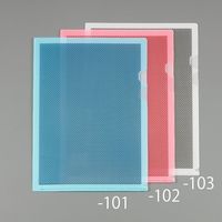 エスコ A4/310x220mm セキュリティホルダー(ピンク) EA762CD-102 1セット(30枚)（直送品）