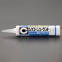 エスコ 330ml シリコーンシーラント(防カビ剤入・クリア/10本) EA930AN-2A 1箱（直送品）