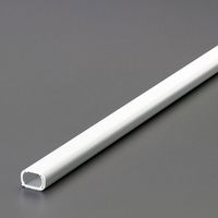 エスコ 16mmx1.0m モール(プラスチック/白/2本) EA947JC-1 1セット(15個:1個×15袋)（直送品）