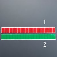 エスコ 5x15mm ゲージマーカー(赤/100枚1シート) EA983HM-1 1セット(2000枚:100枚×20組)（直送品）
