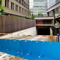 エスコ 700x400x500mm 止水シート(折りたたみ式/3枚) EA997Z-55 1ケース(3枚)（直送品）