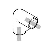 エスコ [パイプラック用] 2方向プラスチックジョイント(アイボリー) EA976BY-307 1セット(30個)（直送品）