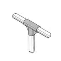 エスコ [パイプラック用] 3方向プラスチックジョイント(アイボリー) EA976BY-312 1セット(20個)（直送品）