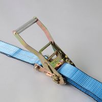 エスコ 50mmx5.0m/600kg ベルト荷締機(ラチェット式/二股) EA982AG-1 1本(1個)（直送品）