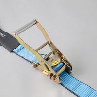 エスコ 50mmx6.0m/600kg ベルト荷締機(ラチェット式/二股) EA982AG-12 1本(1個)（直送品）