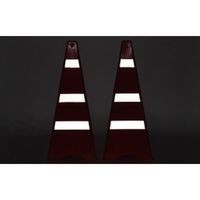 エスコ 270x660mm 折畳式コーン(トラテープ/ウエイト付) EA983FT-831 1箱（直送品）