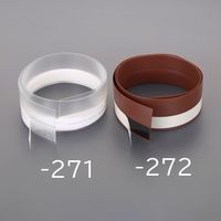 エスコ 1x40x920mm すき間テープ(茶色/ドア下部用) EA944KD-272 1セット(10巻)（直送品）