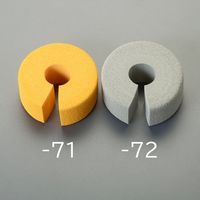 エスコ ドアストッパー(イエロー) EA951FA-71 1セット(15個)（直送品）