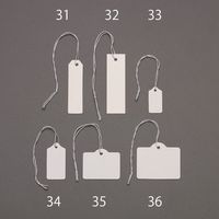 エスコ 22x11mm 糸付名札(白/1000枚) EA475HZ-33 1セット(3000枚:1000枚×3箱)（直送品）