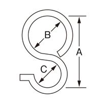 エスコ 16.0mm NSカン(マットホワイト焼付塗装/4個) EA638DS-16 1セット(120個:4個×30袋)（直送品）