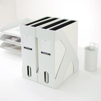 エスコ 110x250x315mm ファイルスタンド(A4サイズ) EA954TE-101 1セット(10個)（直送品）