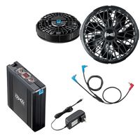 山田辰 空調服(R) 綿100%つなぎ服(ファン・バッテリー付) カーキ 3L 1-9850-K2-SET-3L 1式（直送品）