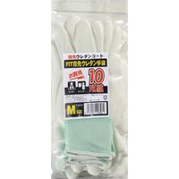 勝星産業 FIT指先ウレタン白 M 10双組 T-2410-M 1セット(50双:10双×5組)（直送品）