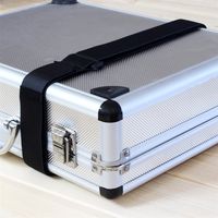 和気産業 強力面ファスナー バリバリベルト伸縮 黒 30mm×1.3m BR057 1セット(4個)（直送品）