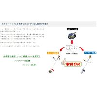 アイデック 回転ハサミ刈払機 スーパーカルマーelex 両手ハンドル 4.0Ahバッテリー BBH800CUー401 1台（直送品）