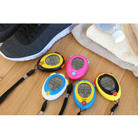 【タイマー】 ドリテック ストップウォッチ「ヴィッド」ブルー SW-124BL 1個