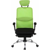 不二貿易 スリープ メッシュバックチェアー グリーン 50380 1脚（直送品）