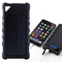 モバイルバッテリー 16000mAh Aポート×2 防水・耐衝撃 ソーラー充電USB充電両対応 LEDライト搭載 スリーアール