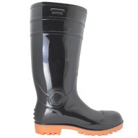 【作業用長靴】 富士手袋工業 鉄芯耐油安全長靴セフメイトセイバー（鉄製先芯） 黒 27.0cm 8893 1足